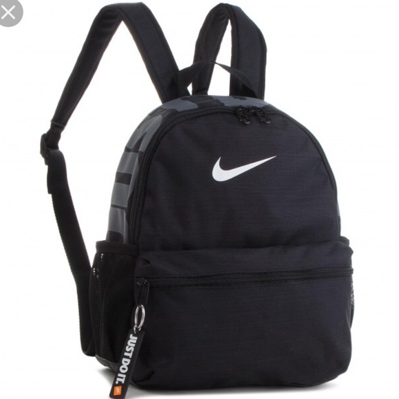 NWT Nike Brasilia JUst Do It Mini Backpack Black - Picture 2 of 8